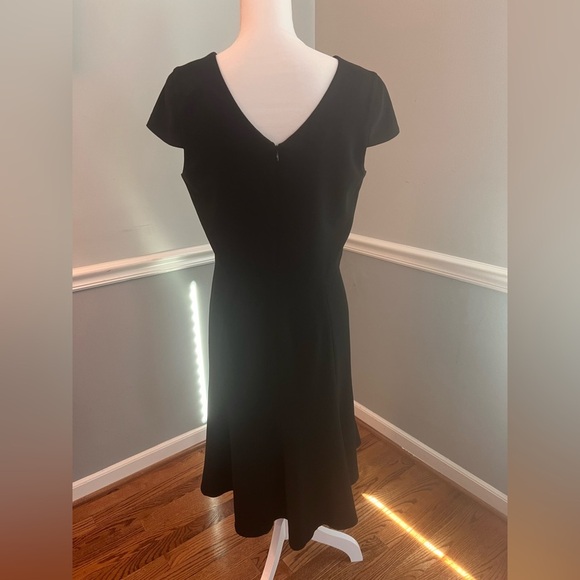 Dress the Population Bettie Black Cocktail Dress High Low Ruffled Hem Size Large - Picture 5 of 7